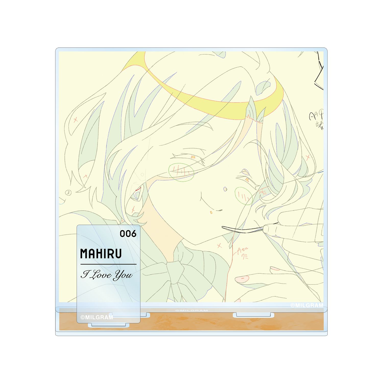 MILGRAM -ミルグラム- 原画パーツ付きBIGアクリルスタンド マヒル 『だいすき』 - 公式商品画像 | AniSmile