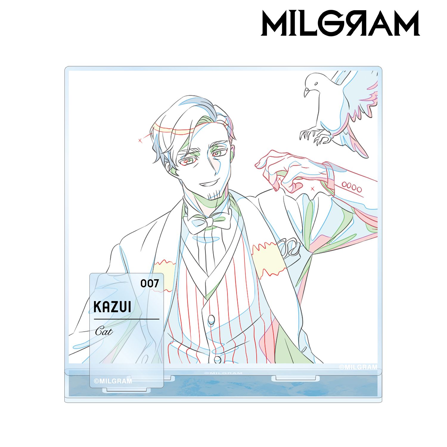MILGRAM -ミルグラム- 原画パーツ付きBIGアクリルスタンド カズイ 『Cat』 画像 2 | AniSmile