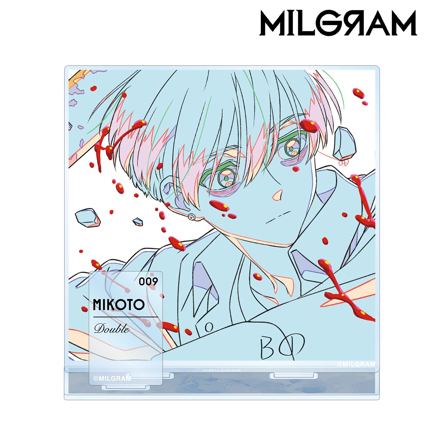 MILGRAM -ミルグラム- 原画パーツ付きBIGアクリルスタンド ミコト 『ダブル』 画像 3 | AniSmile
