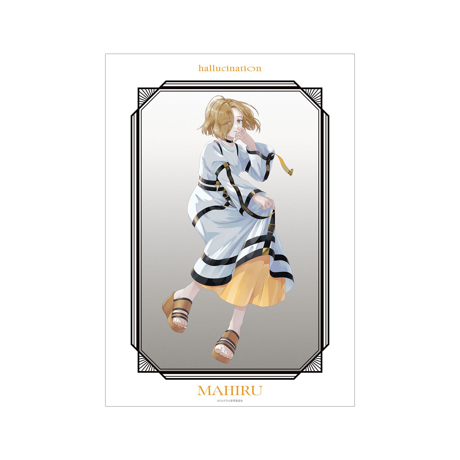 MILGRAM -ミルグラム- 描き下ろし マヒル LIVE EVENT「hallucination」ver. A3マット加工ポスター - 公式商品画像 | AniSmile