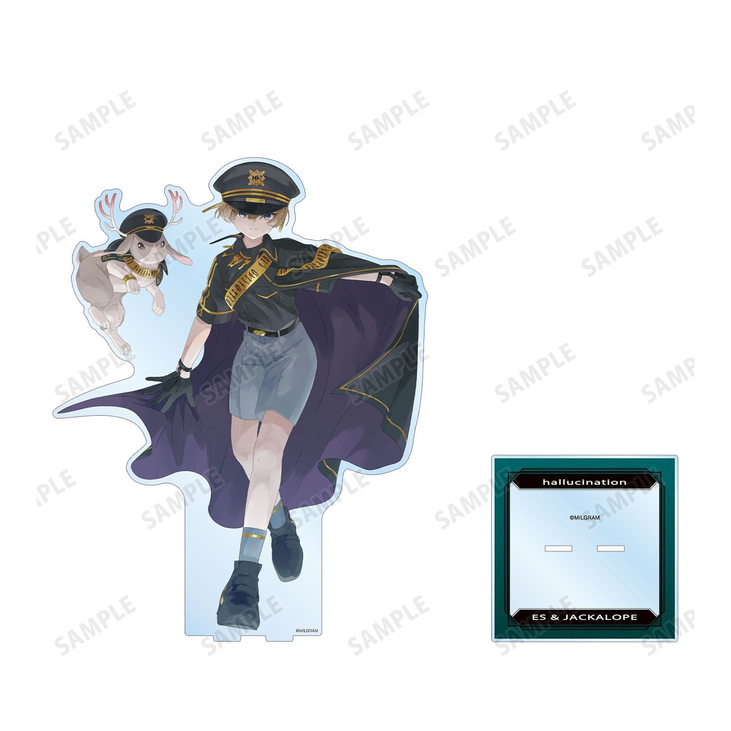 MILGRAM -ミルグラム- 描き下ろし エス&ジャッカロープ LIVE EVENT「hallucination」ver. 特大アクリルスタンド 画像 3 | AniSmile