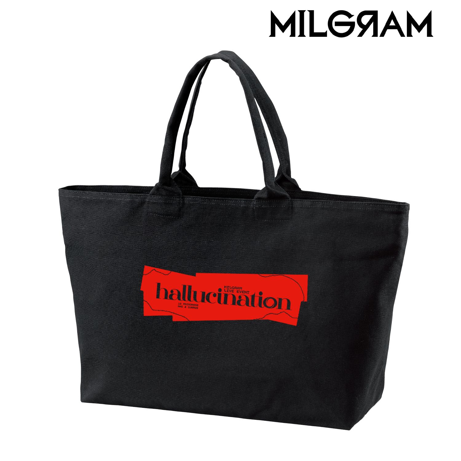 MILGRAM -ミルグラム- LIVE EVENT「hallucination」 ロゴ BIGジップトートバッグ 画像 2 | AniSmile