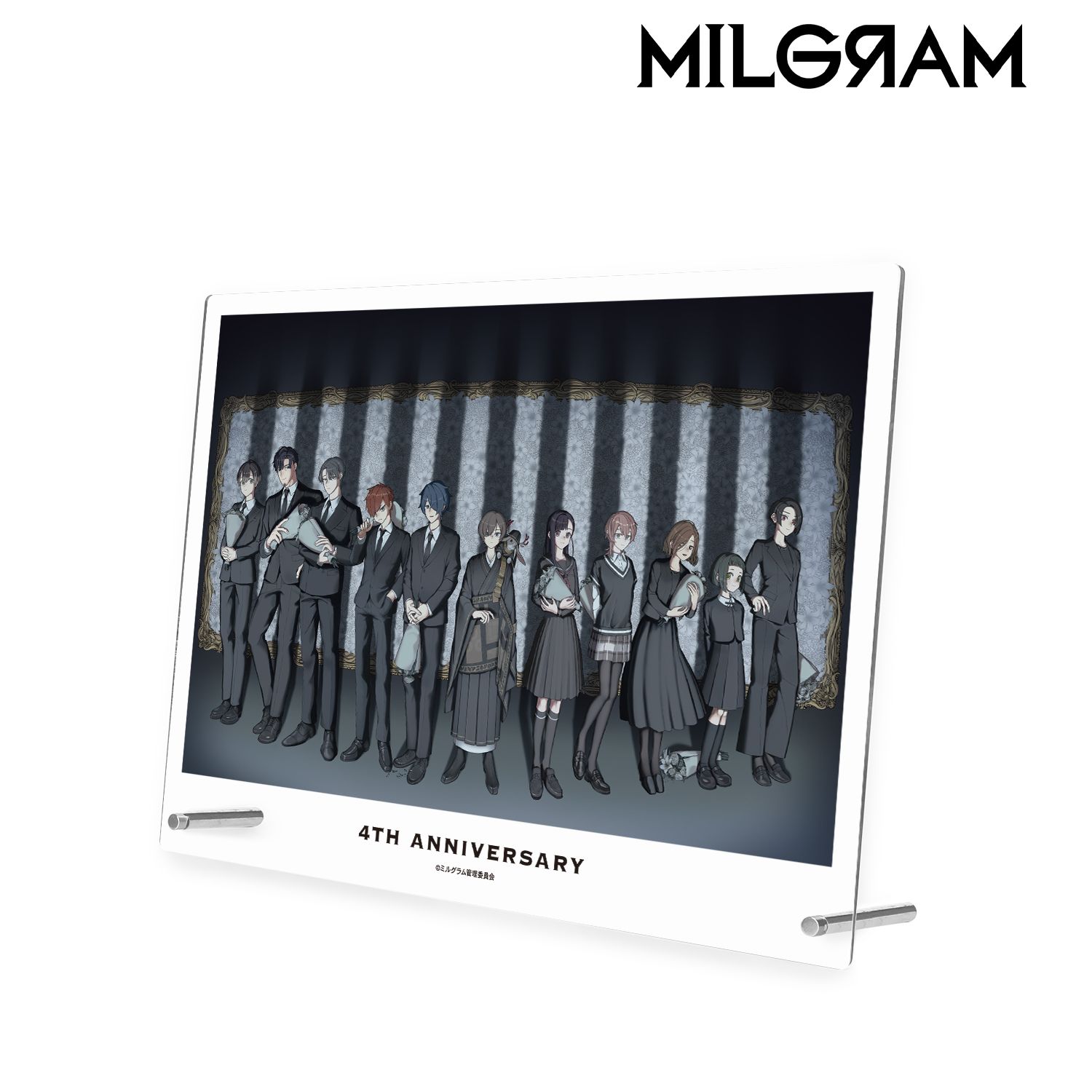 MILGRAM -ミルグラム- 描き下ろし 集合 4th Anniversary ver. A4アクリルパネル 画像 2 | AniSmile