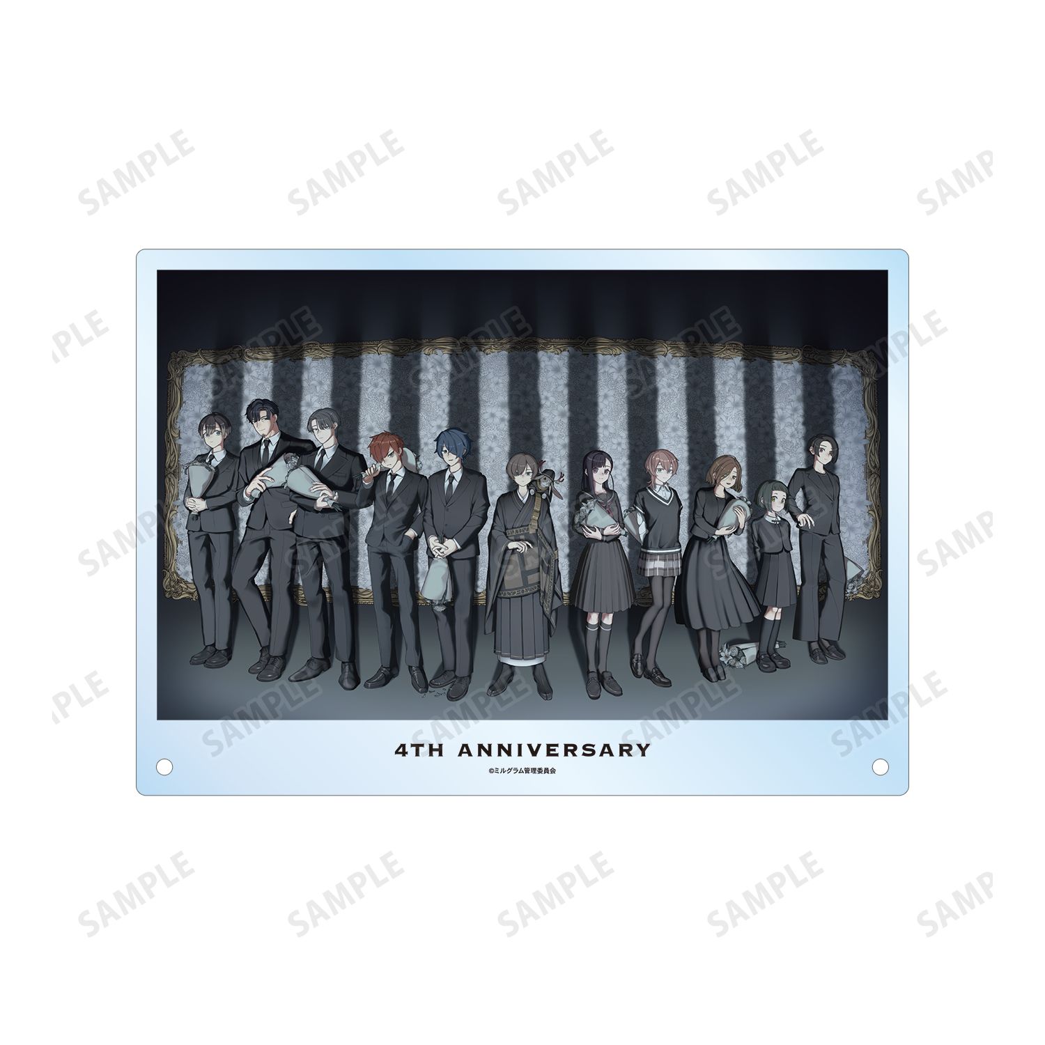 MILGRAM -ミルグラム- 描き下ろし 集合 4th Anniversary ver. A4アクリルパネル 画像 4 | AniSmile