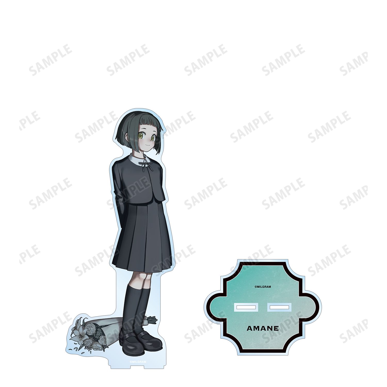 MILGRAM -ミルグラム- 描き下ろし アマネ 4th Anniversary ver. 特大アクリルスタンド 画像 3 | AniSmile