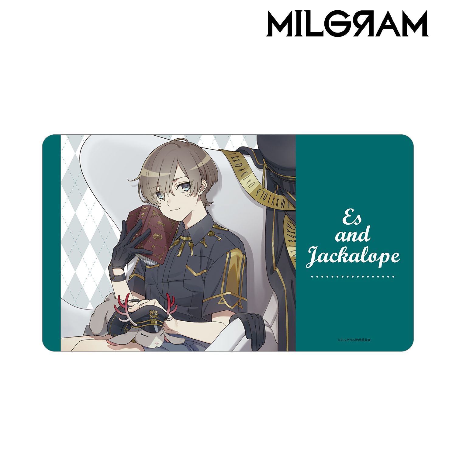 MILGRAM -ミルグラム- 描き下ろし エス&ジャッカロープ 休息中ver. マルチデスクマット 画像 2 | AniSmile