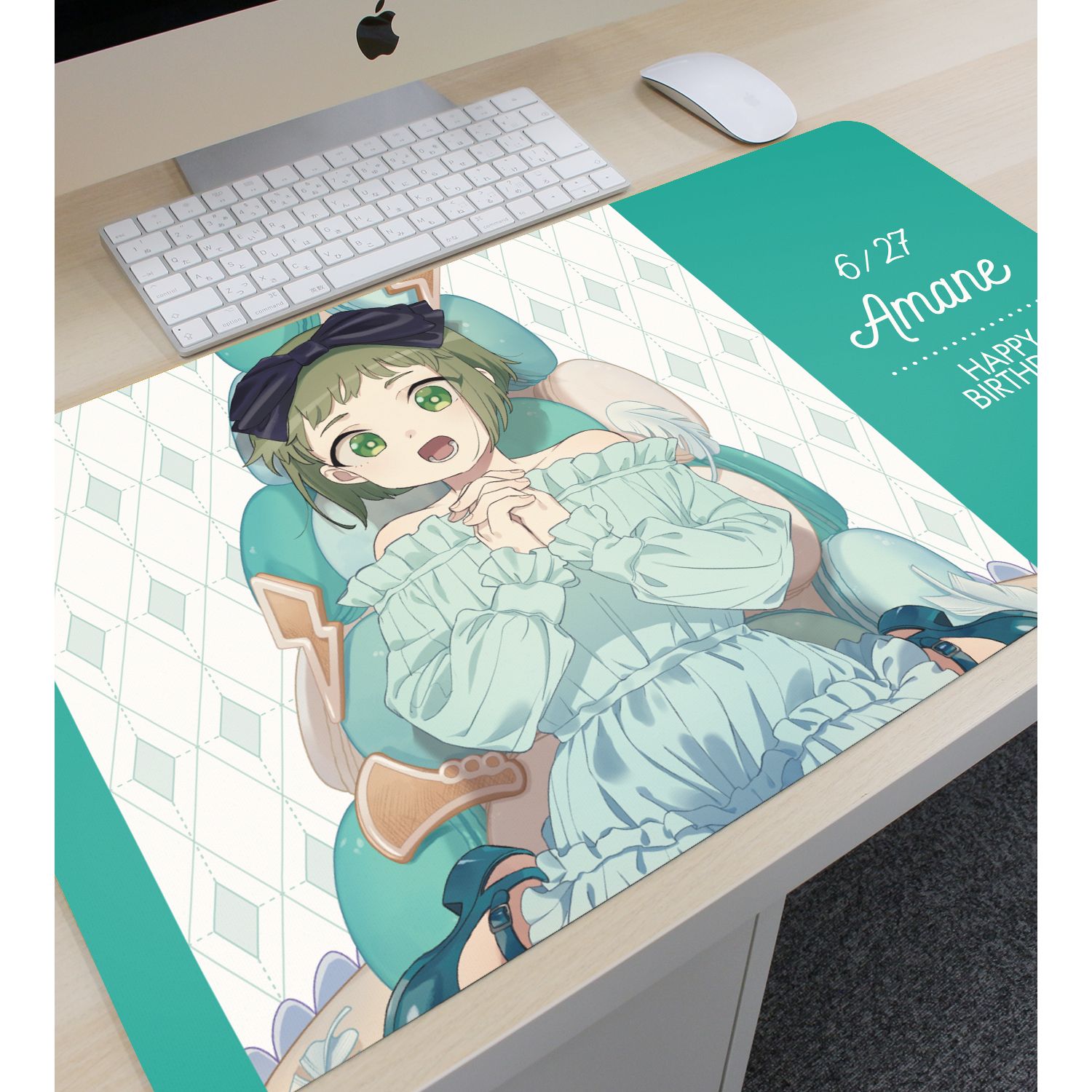 MILGRAM -ミルグラム- 描き下ろし アマネ バースデーver. マルチデスクマット 画像 3 | AniSmile