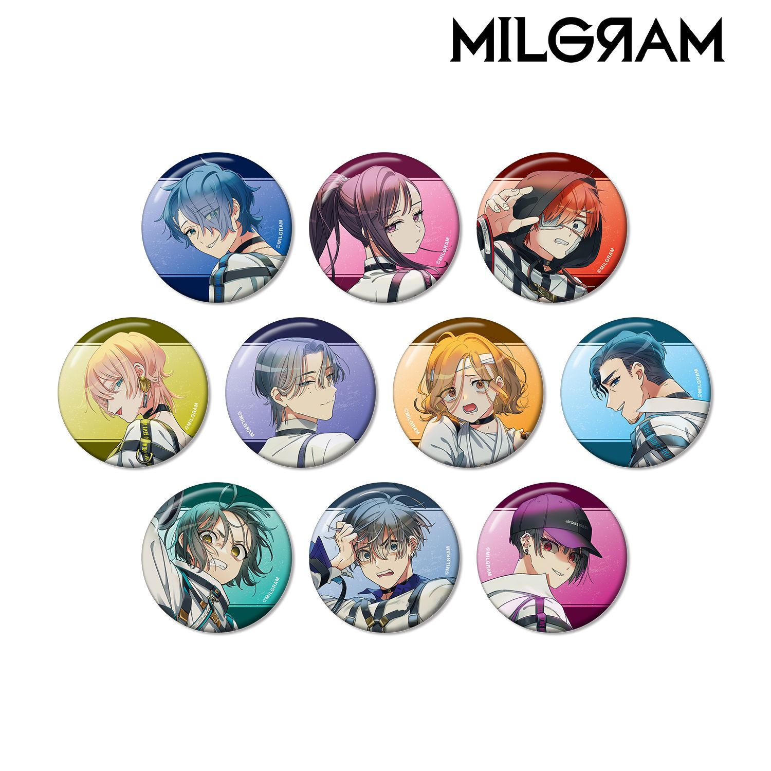 MILGRAM -ミルグラム- 第二審ジャケットver. トレーディング缶バッジ(単位/単品) 画像 3 | AniSmile