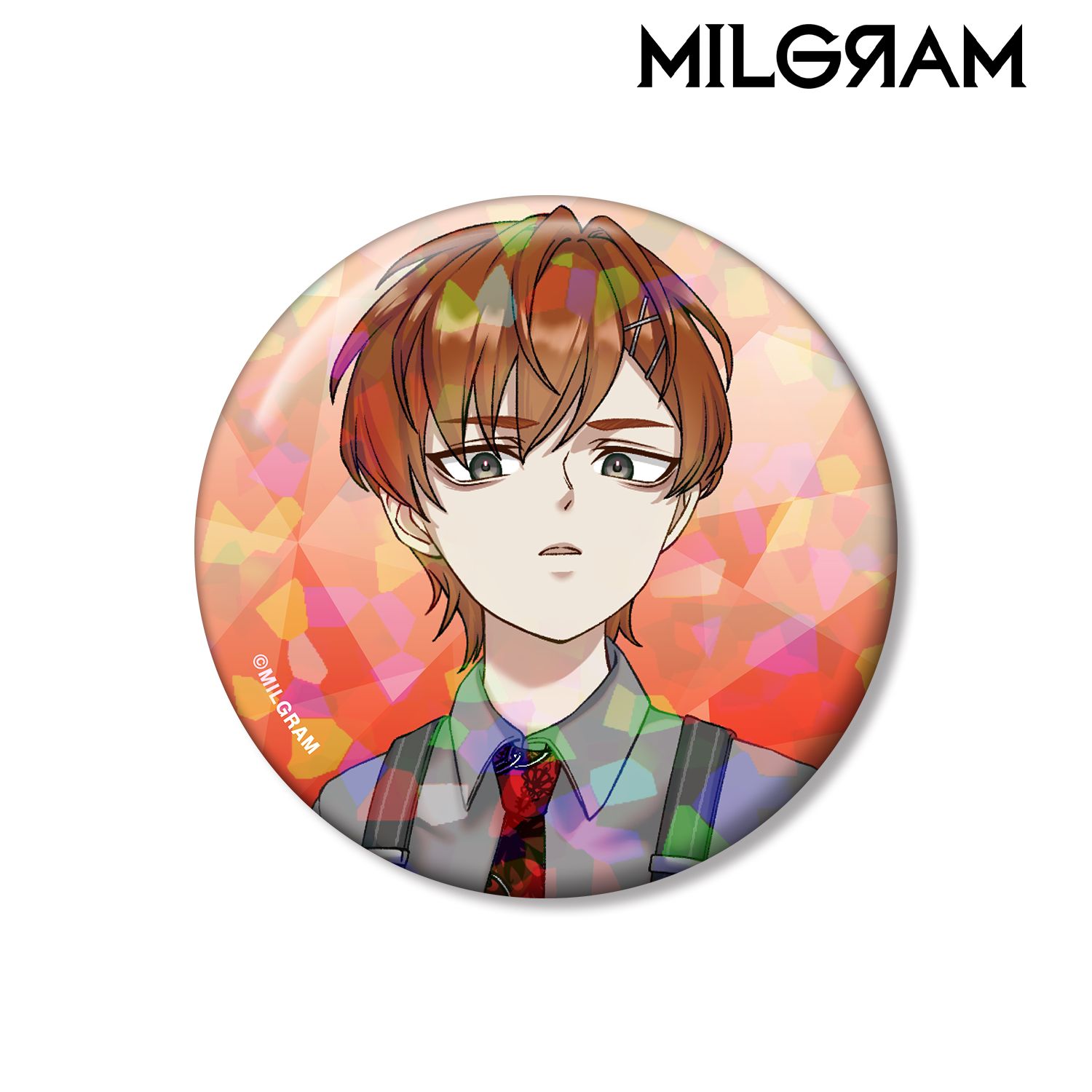 MILGRAM -ミルグラム- 描き下ろし フータ バースデーver. 第2弾 ホログラム缶バッジ - 公式商品画像 | AniSmile