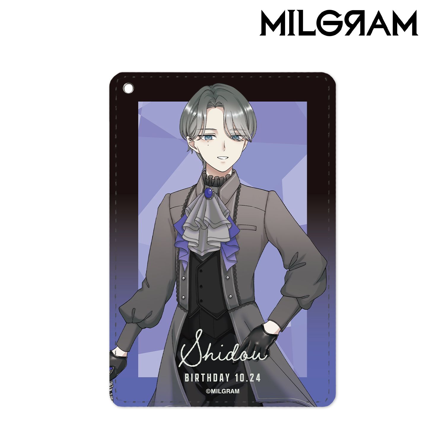 MILGRAM -ミルグラム- 描き下ろし シドウ バースデーver. 第2弾 1ポケットパスケース 画像 2 | AniSmile