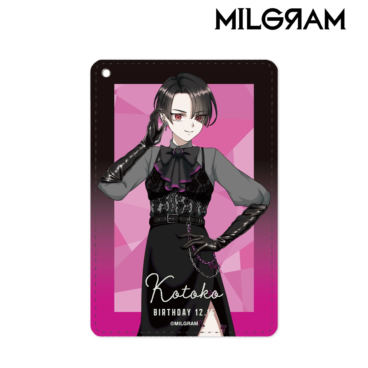 MILGRAM -ミルグラム- 描き下ろし コトコ バースデーver. 第2弾 1ポケットパスケース 画像 2 | AniSmile