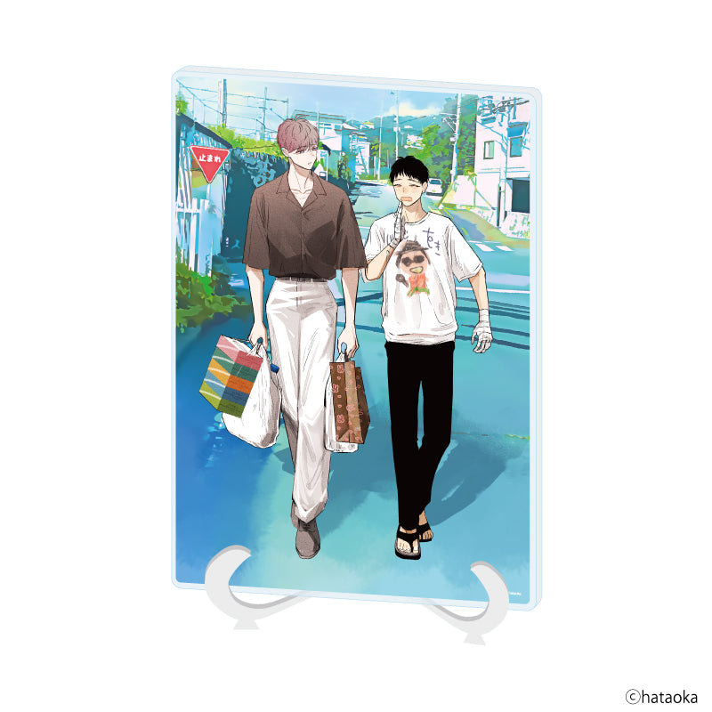 アクリルアートボード(A5サイズ)「バイトの宮川君は店長が好き」01/宮川&店長(公式イラスト) - 公式商品画像 | AniSmile