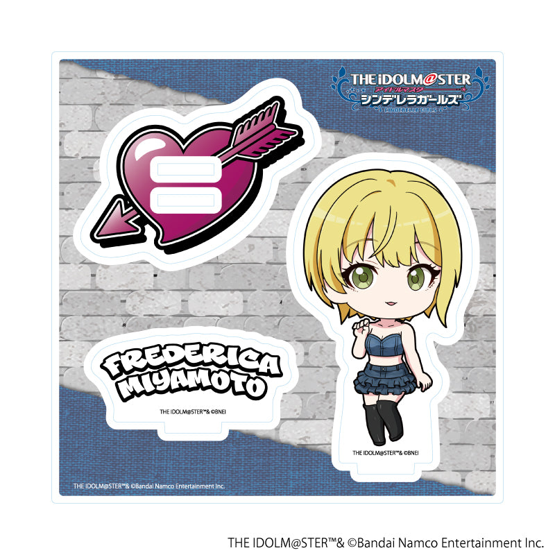 アクリルスタンドプレート「アイドルマスター シンデレラガールズ」30/宮本フレデリカ デニム風衣装ver.(ミニキャライラスト) - 公式商品画像 | AniSmile