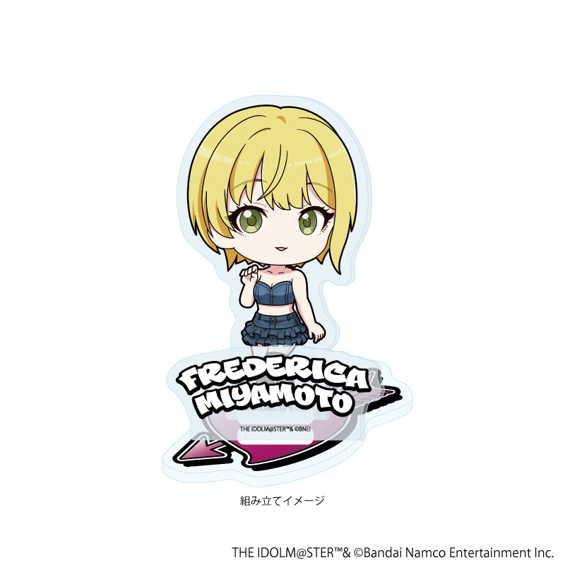 アクリルスタンドプレート「アイドルマスター シンデレラガールズ」30/宮本フレデリカ デニム風衣装ver.(ミニキャライラスト) 画像 2 | AniSmile