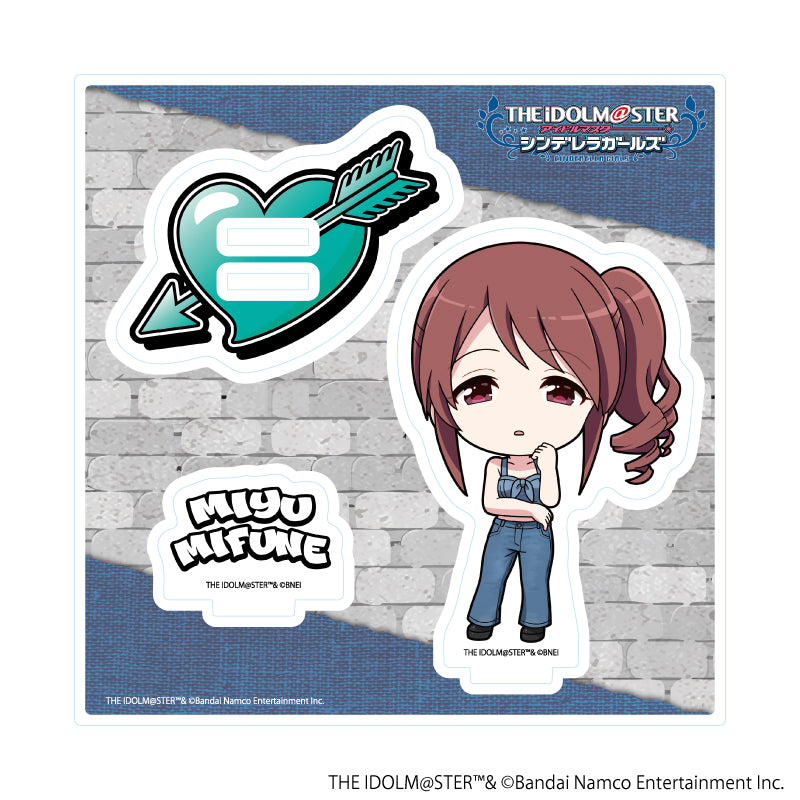 アクリルスタンドプレート「アイドルマスター シンデレラガールズ」29/三船美優 デニム風衣装ver.(ミニキャライラスト) - 公式商品画像 | AniSmile