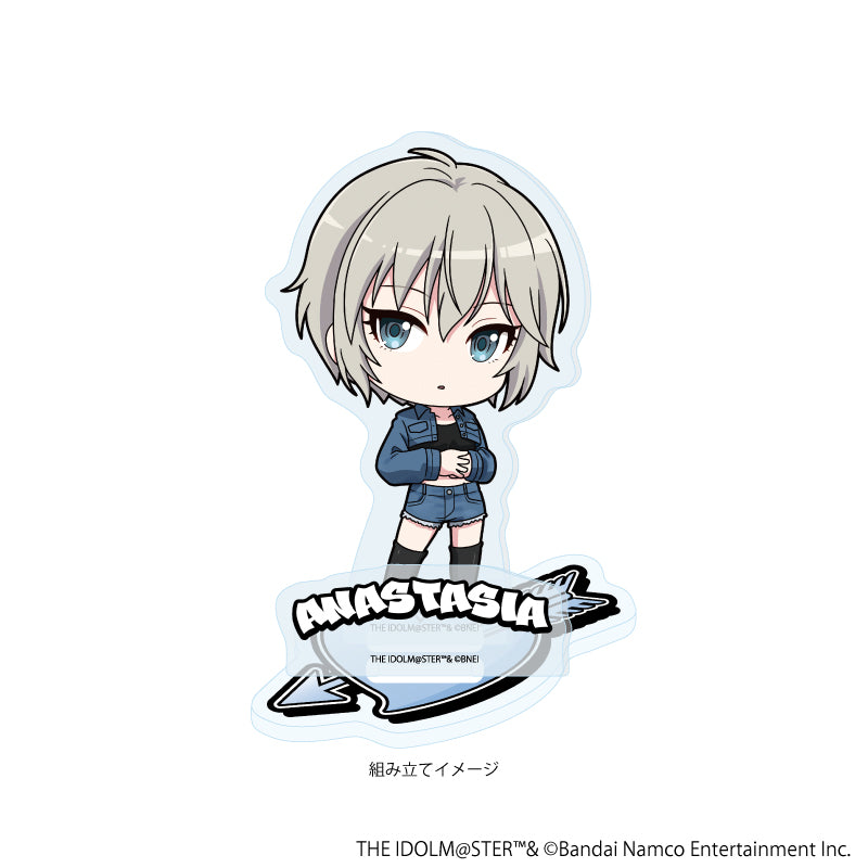 アクリルスタンドプレート「アイドルマスター シンデレラガールズ」23/アナスタシア デニム風衣装ver.(ミニキャライラスト) 画像 2 | AniSmile