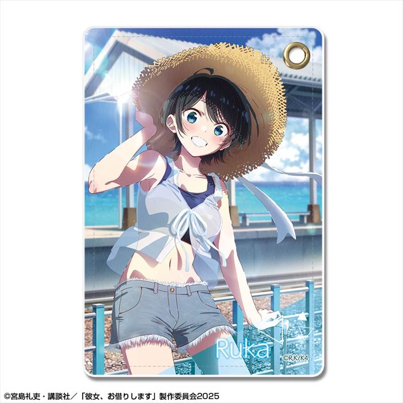 彼女、お借りします レザーパスケース Ver.4 デザイン03(更科瑠夏) - 公式商品画像 | AniSmile