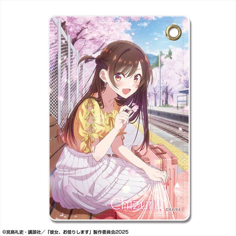 彼女、お借りします レザーパスケース Ver.4 デザイン01(水原千鶴) - 公式商品画像 | AniSmile