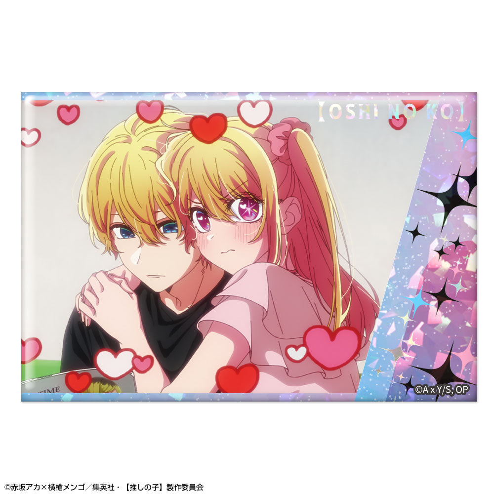 TVアニメ【推しの子】 ホログラム缶バッジ Ver.6 デザイン10(アクア&ルビー) - 公式商品画像 | AniSmile