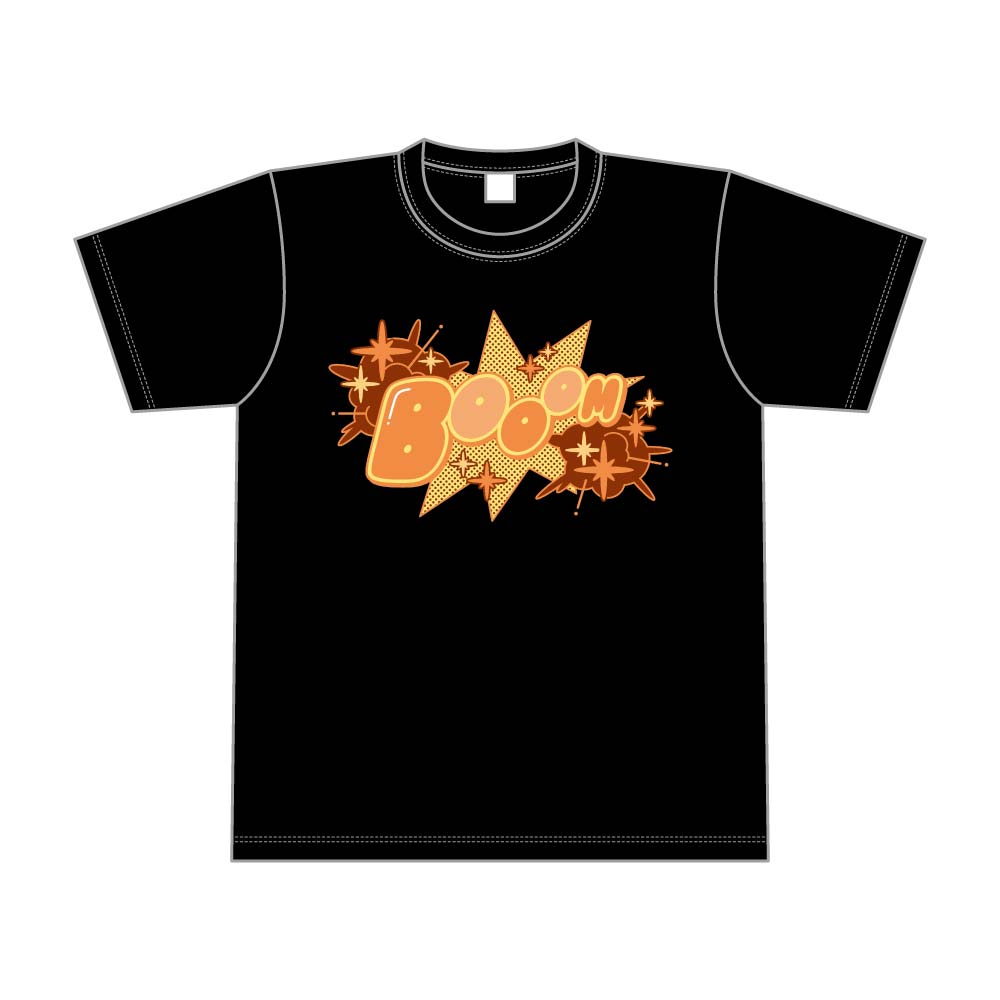 僕のヒーローアカデミア 10周年記念 擬音Tシャツ 爆豪勝己 Mサイズ - 公式商品画像 | AniSmile