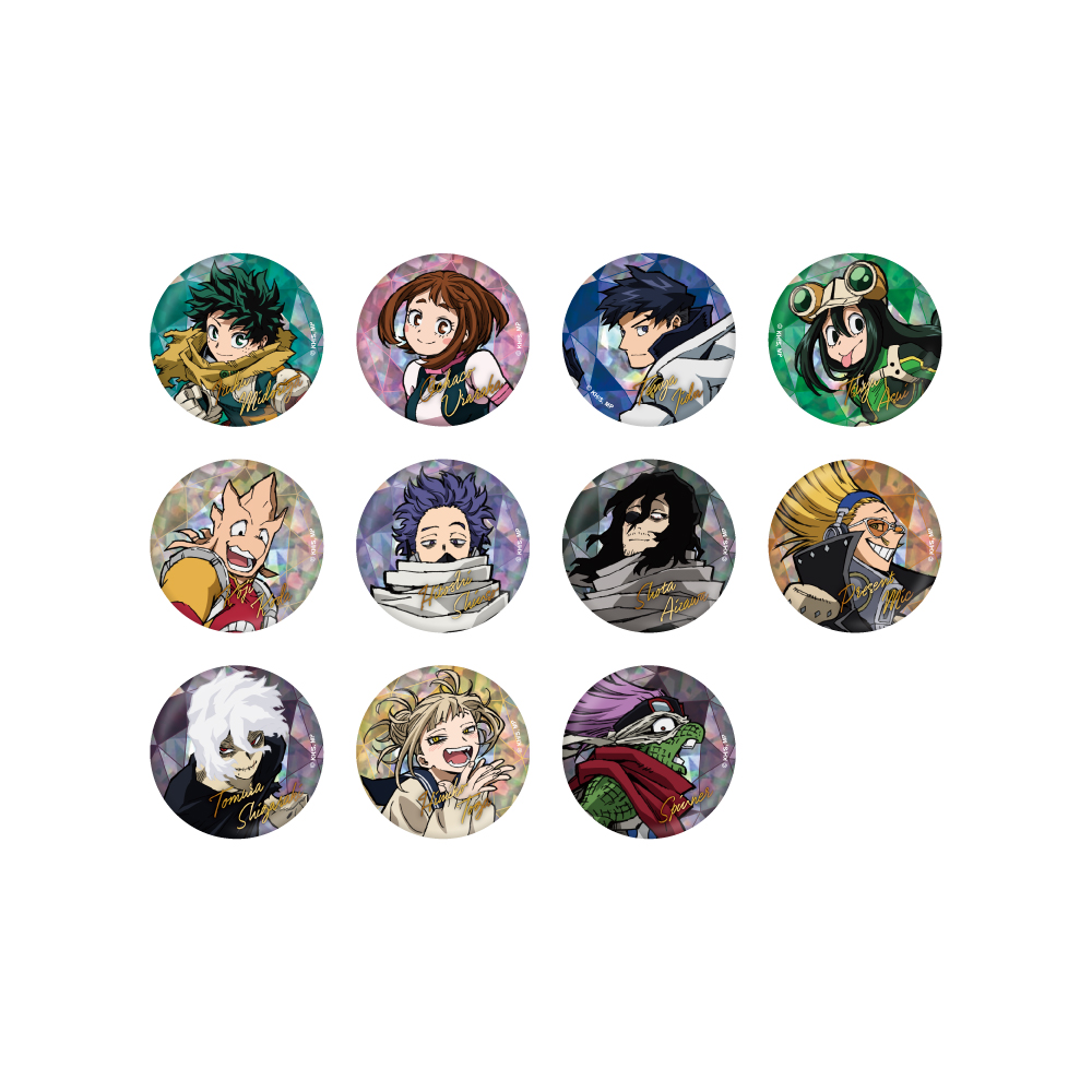 僕のヒーローアカデミア TVアニメ10周年キービジュアル トレーディングホロ缶バッジ A 【全11種】 画像 2 | AniSmile