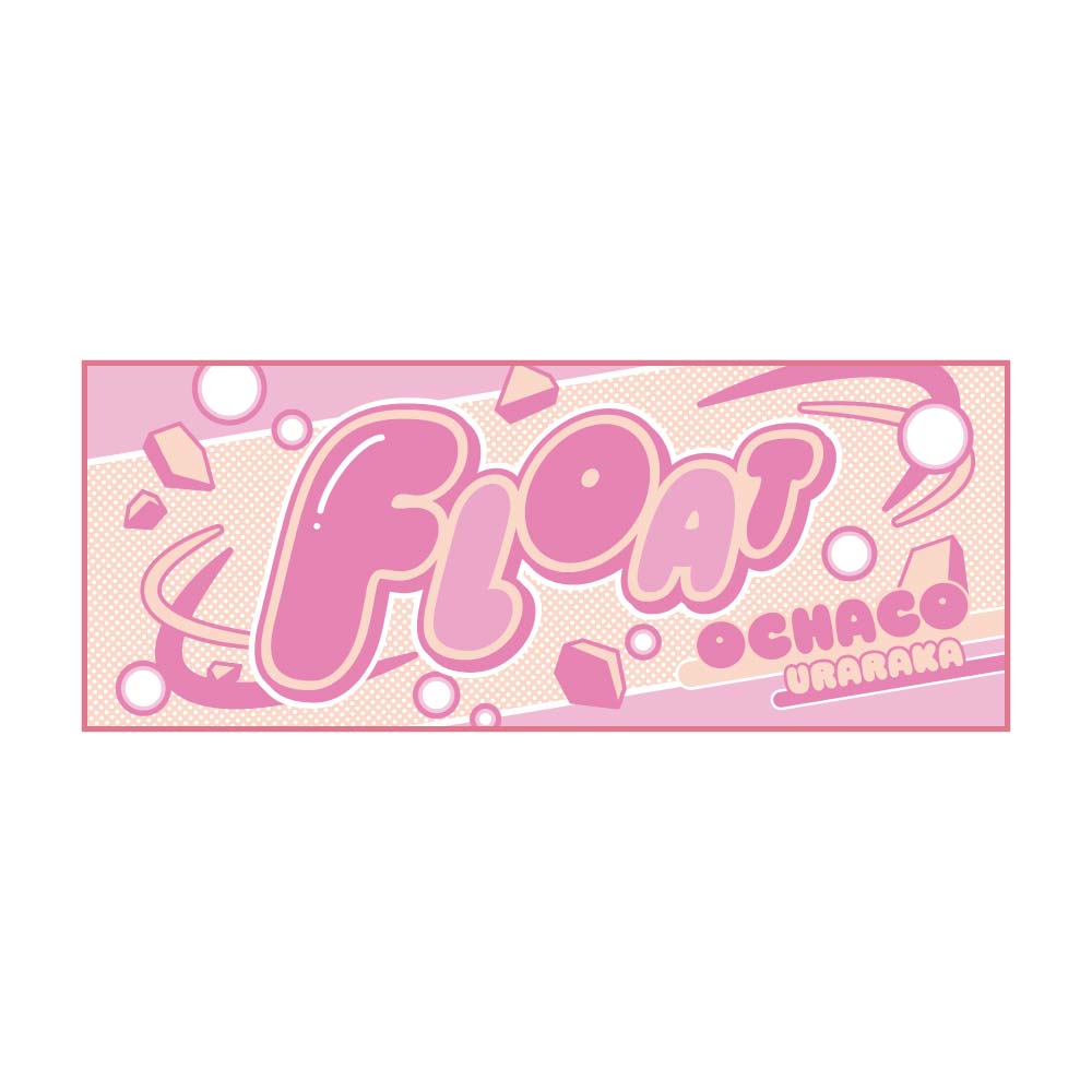 僕のヒーローアカデミア 10周年記念 擬音フェイスタオル 麗日お茶子 - 公式商品画像 | AniSmile