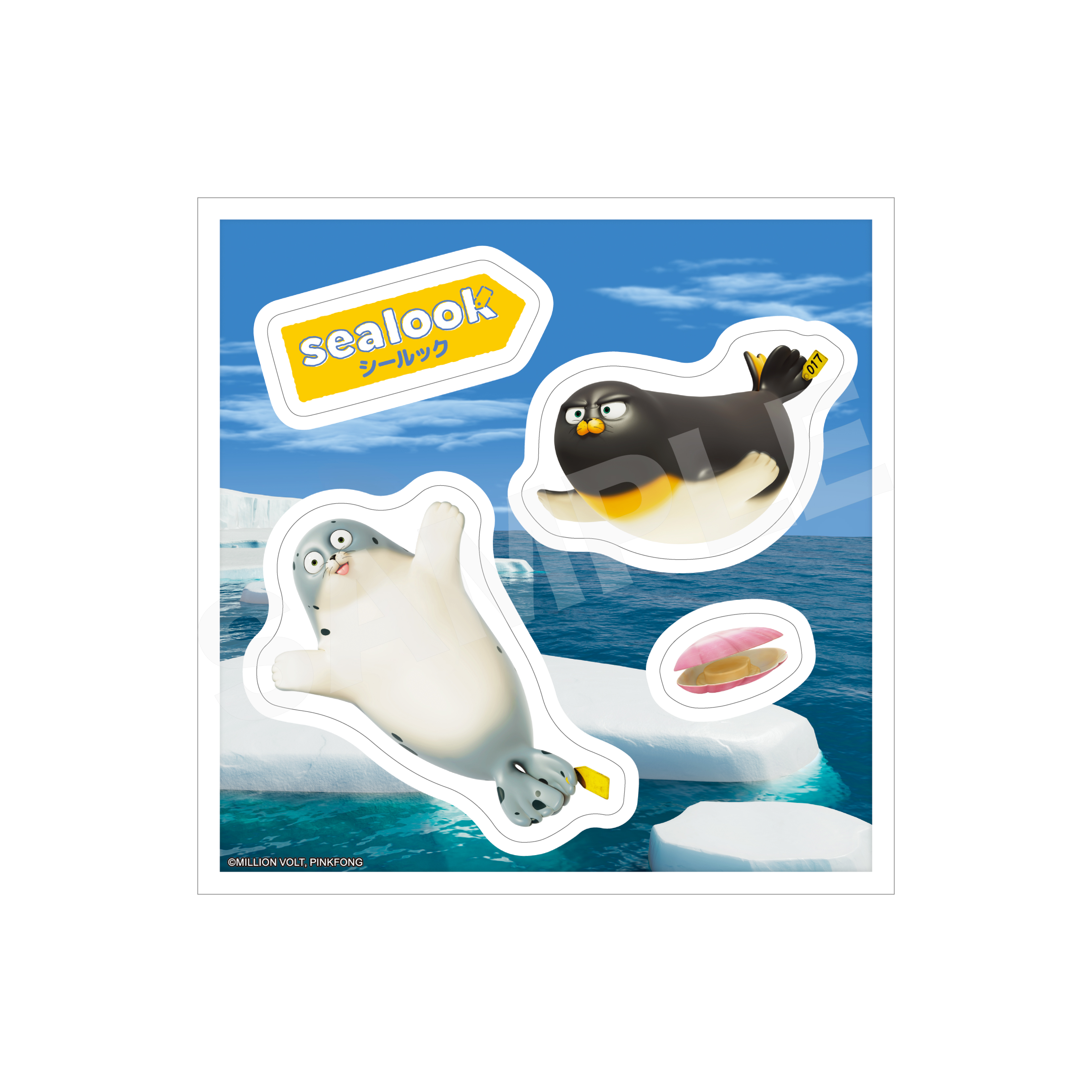 SEALOOK ステッカー /02 ドットザラシ・ペンギンザラシ - 公式商品画像 | AniSmile