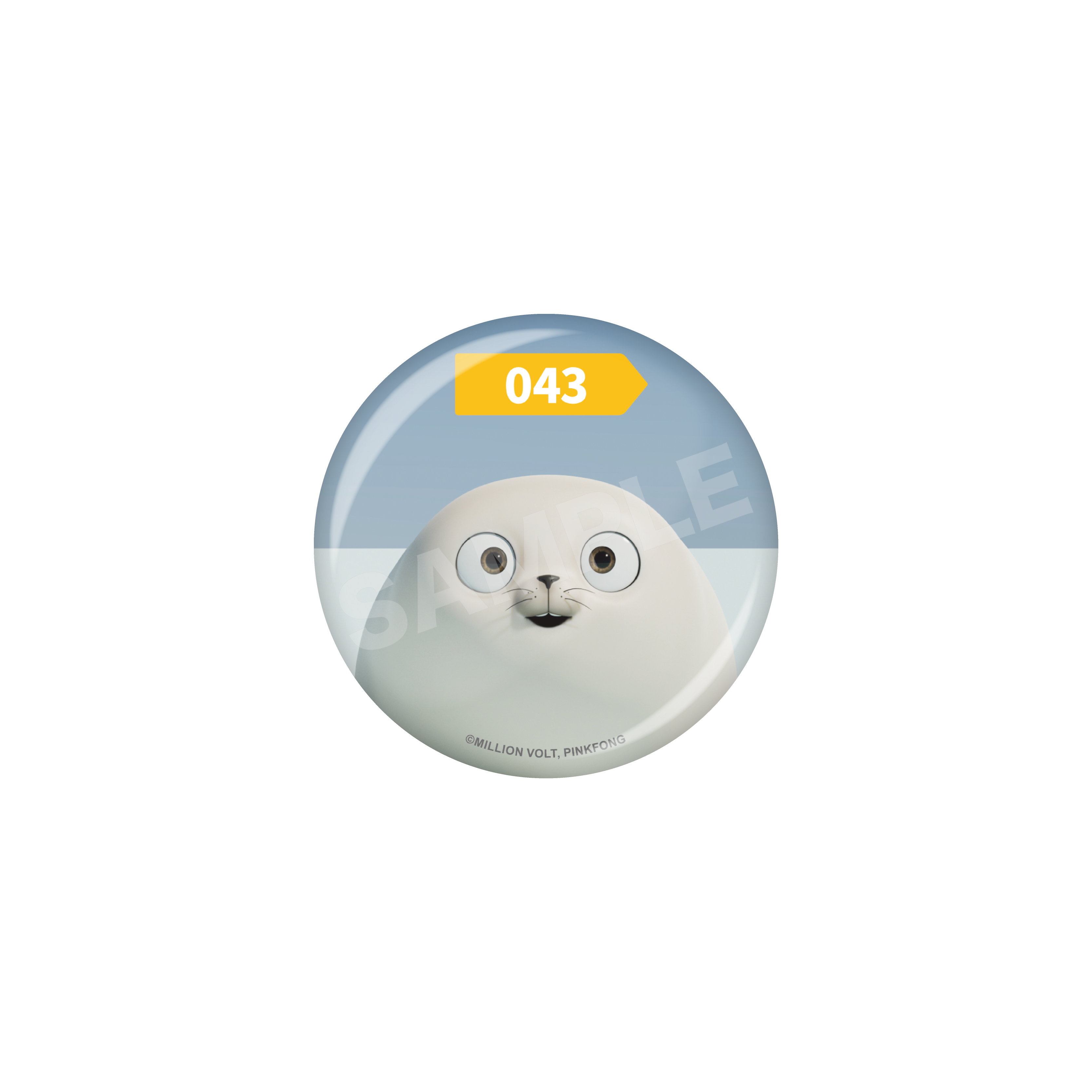 SEALOOK 缶バッジ /40 043サブローザラシ - 公式商品画像 | AniSmile