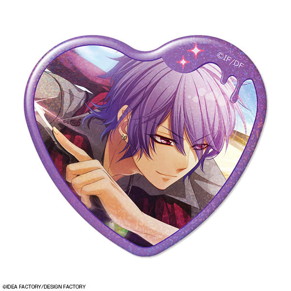 Glass Heart Princess ハート型ホログラム缶バッジ デザイン10(道明寺凱/B) - 公式商品画像 | AniSmile