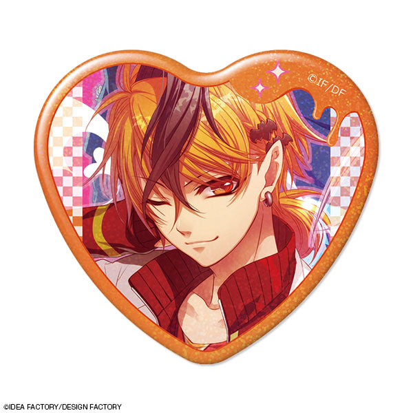 Glass Heart Princess ハート型ホログラム缶バッジ デザイン05(朝比奈天馬/A) - 公式商品画像 | AniSmile
