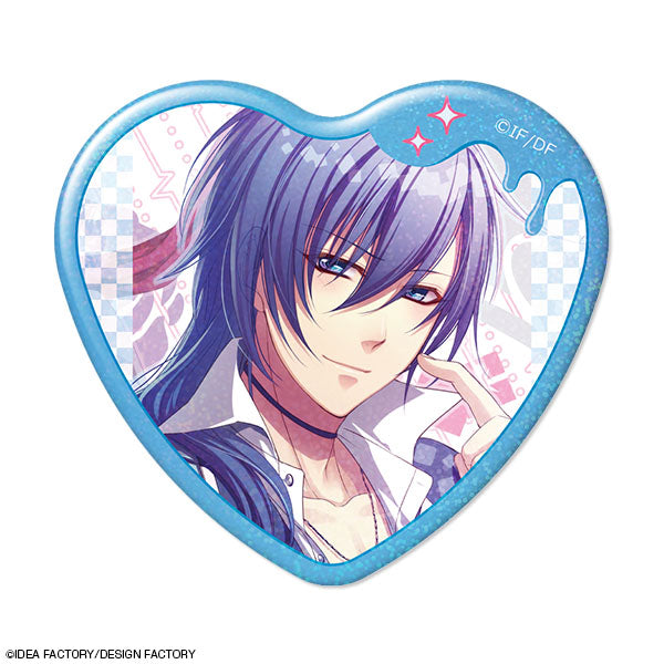 Glass Heart Princess ハート型ホログラム缶バッジ デザイン03(烏丸幸斗/A) - 公式商品画像 | AniSmile