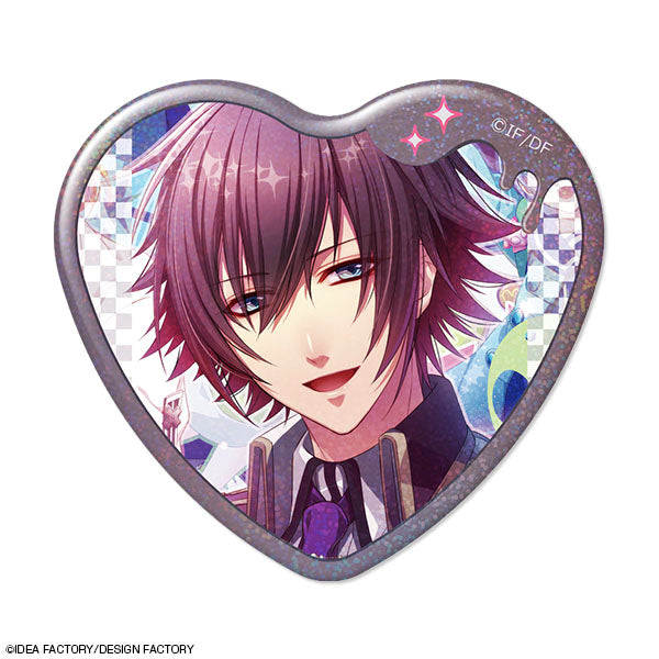 Glass Heart Princess ハート型ホログラム缶バッジ デザイン01(柾木真之介/A) - 公式商品画像 | AniSmile