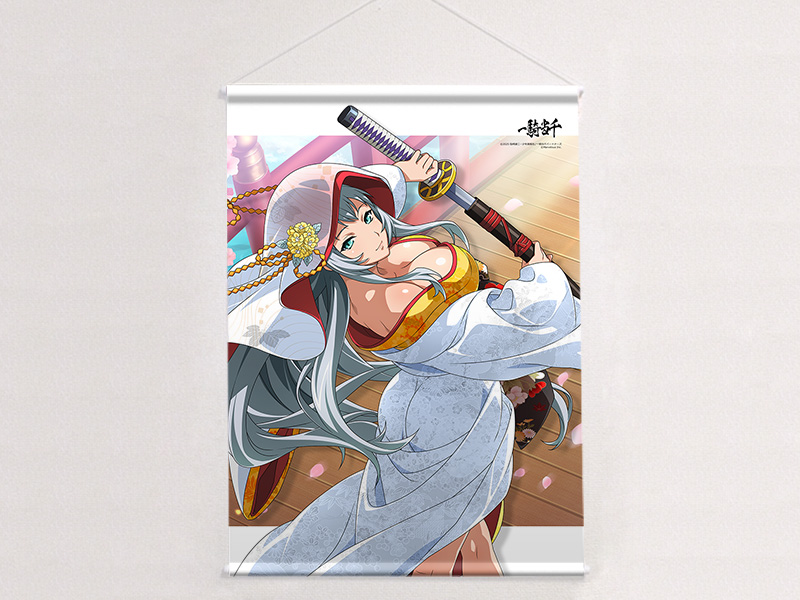一騎当千 B2タペストリー(趙雲子龍/白無垢の美相)Wスエード 画像 2 | AniSmile