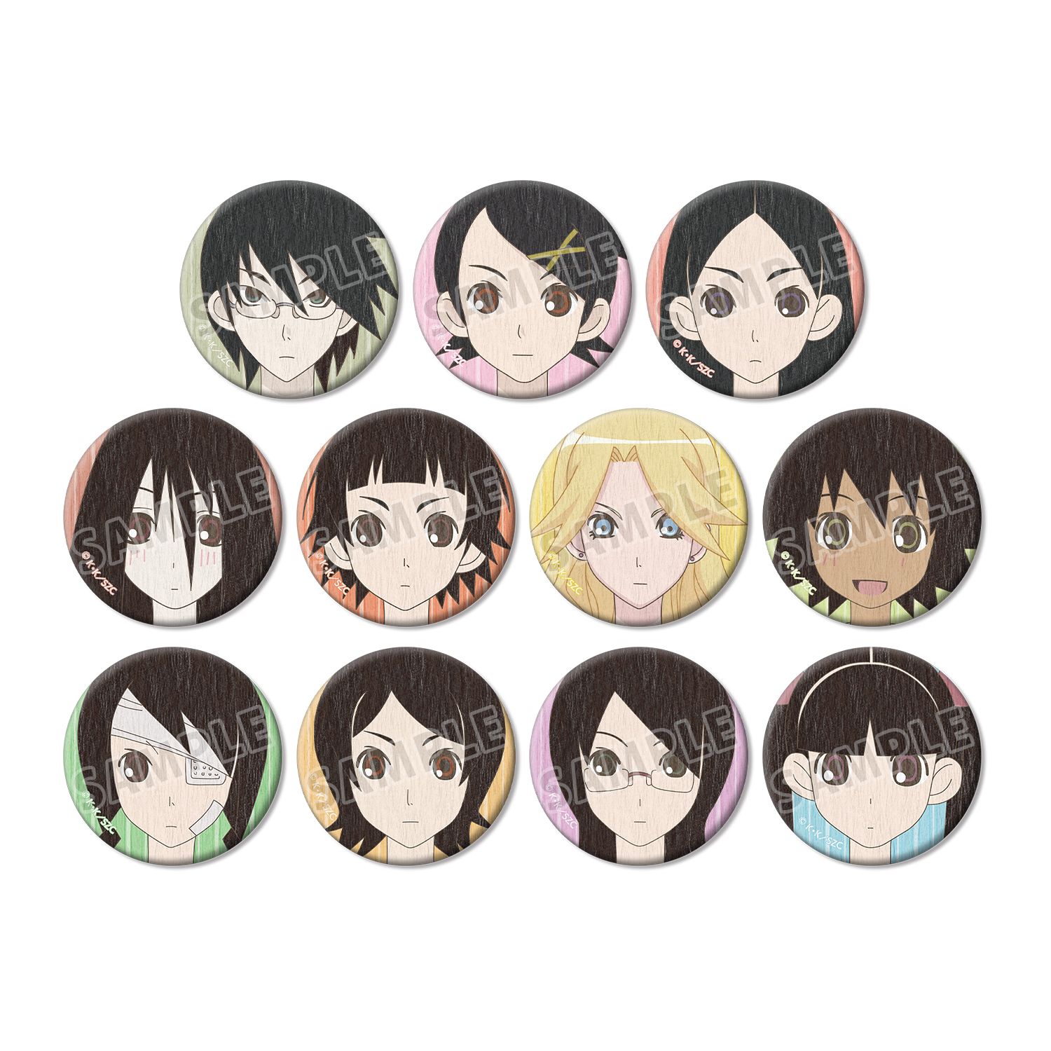 さよなら絶望先生 トレーディング和紙缶バッジ(単位/単品) - 公式商品画像 | AniSmile