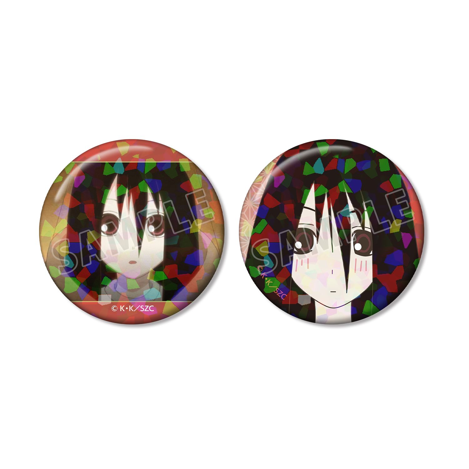 さよなら絶望先生 小森 霧 ホログラム缶バッジ2個セット - 公式商品画像 | AniSmile
