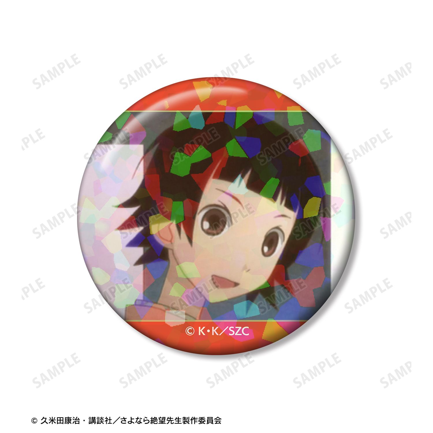 さよなら絶望先生 常月 まとい ホログラム缶バッジ2個セット 画像 3 | AniSmile