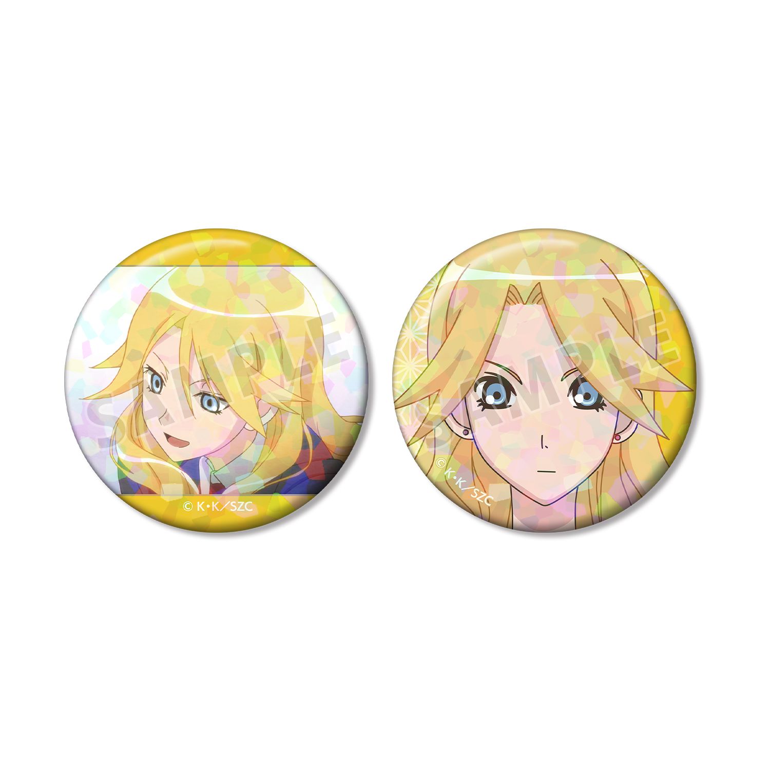 さよなら絶望先生 木村 カエレ ホログラム缶バッジ2個セット - 公式商品画像 | AniSmile