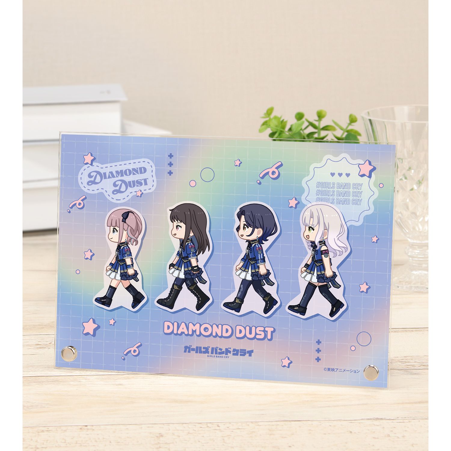 ガールズバンドクライ ダイヤモンドダスト ちびとこ A5アクリルパネル - 公式商品画像 | AniSmile