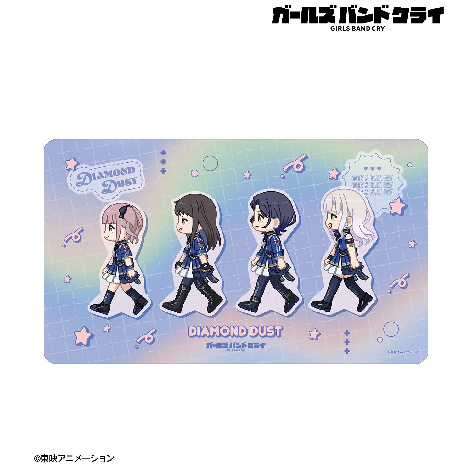 ガールズバンドクライ ダイヤモンドダスト ちびとこ マルチデスクマット 画像 2 | AniSmile