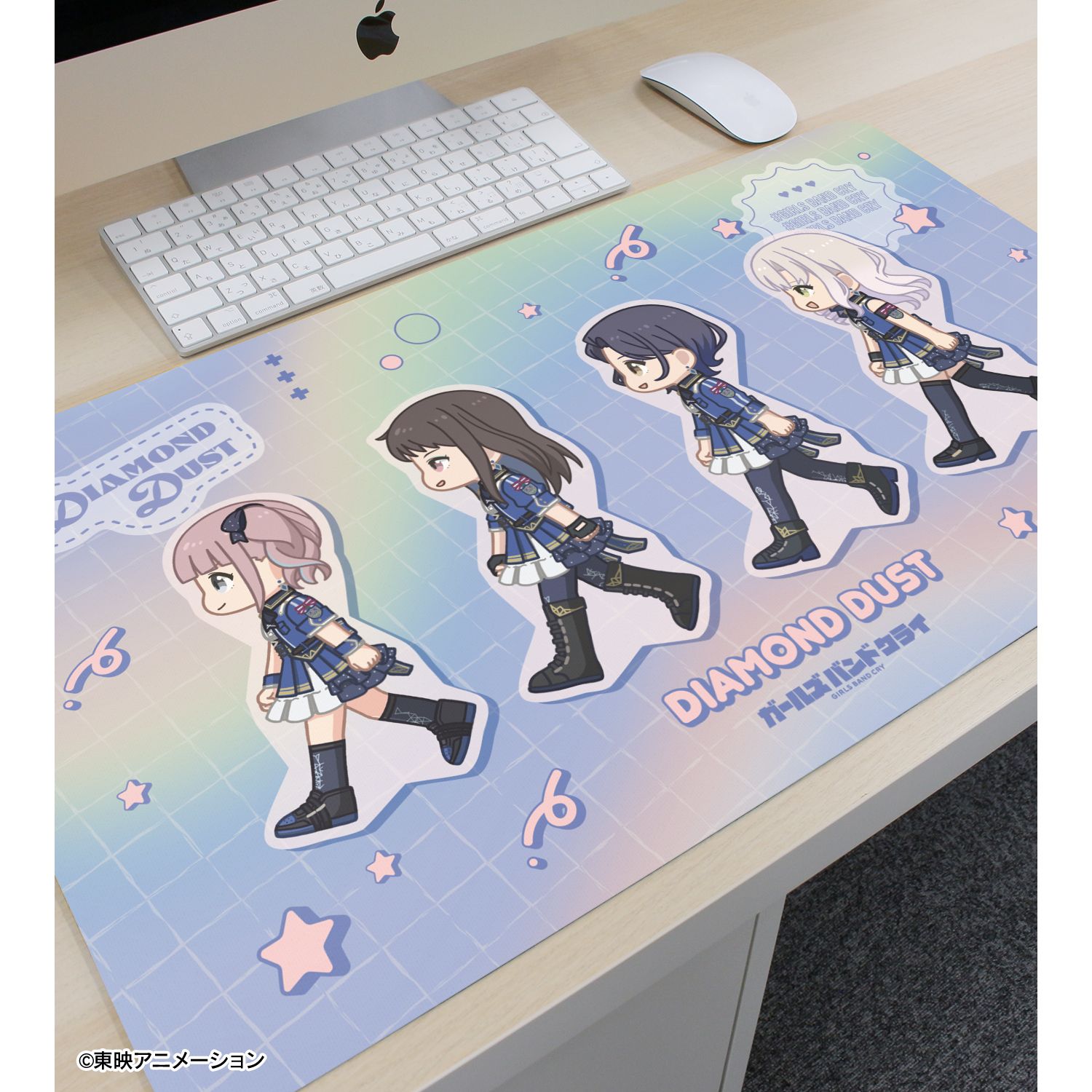 ガールズバンドクライ ダイヤモンドダスト ちびとこ マルチデスクマット 画像 3 | AniSmile