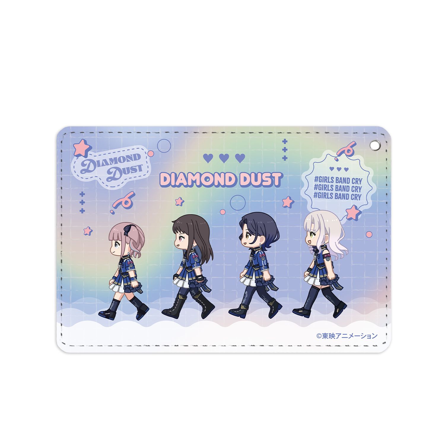 ガールズバンドクライ ダイヤモンドダスト ちびとこ 1ポケットパスケース - 公式商品画像 | AniSmile