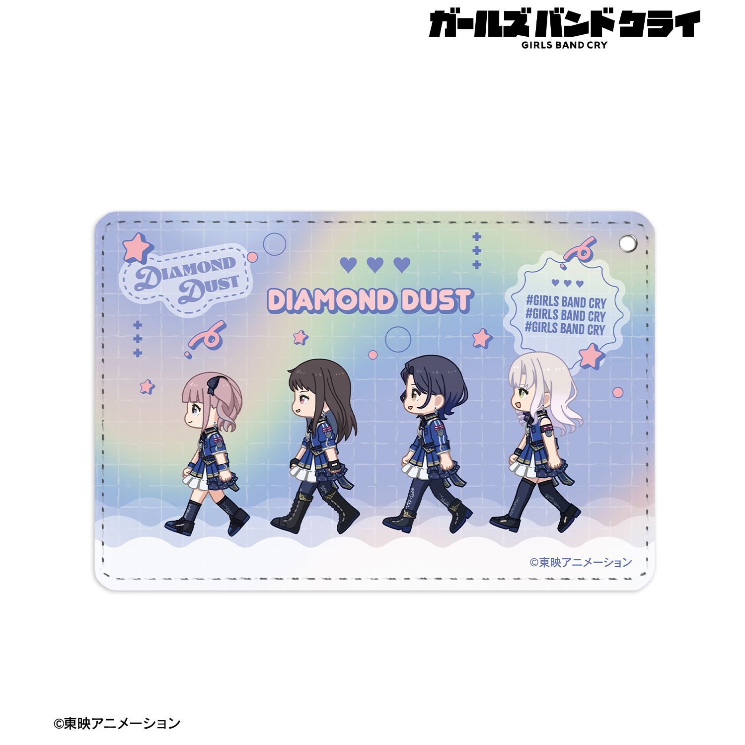 ガールズバンドクライ ダイヤモンドダスト ちびとこ 1ポケットパスケース 画像 2 | AniSmile