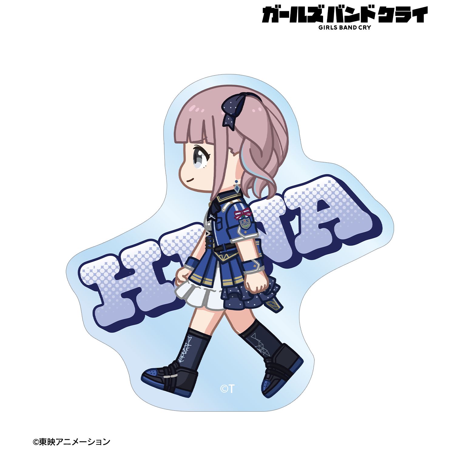 ガールズバンドクライ ヒナ ちびとこ クリアダイカットステッカー 画像 2 | AniSmile