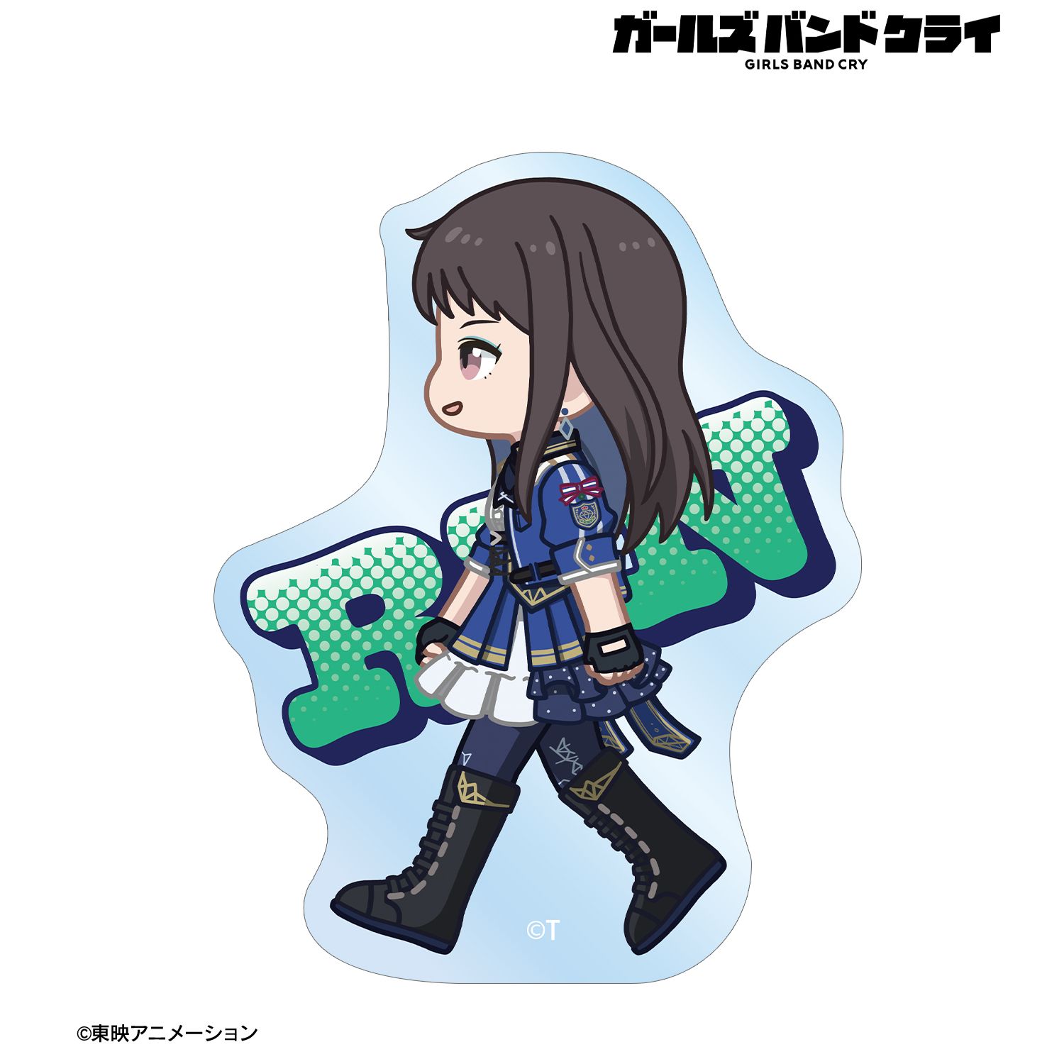 ガールズバンドクライ リン ちびとこ クリアダイカットステッカー 画像 2 | AniSmile