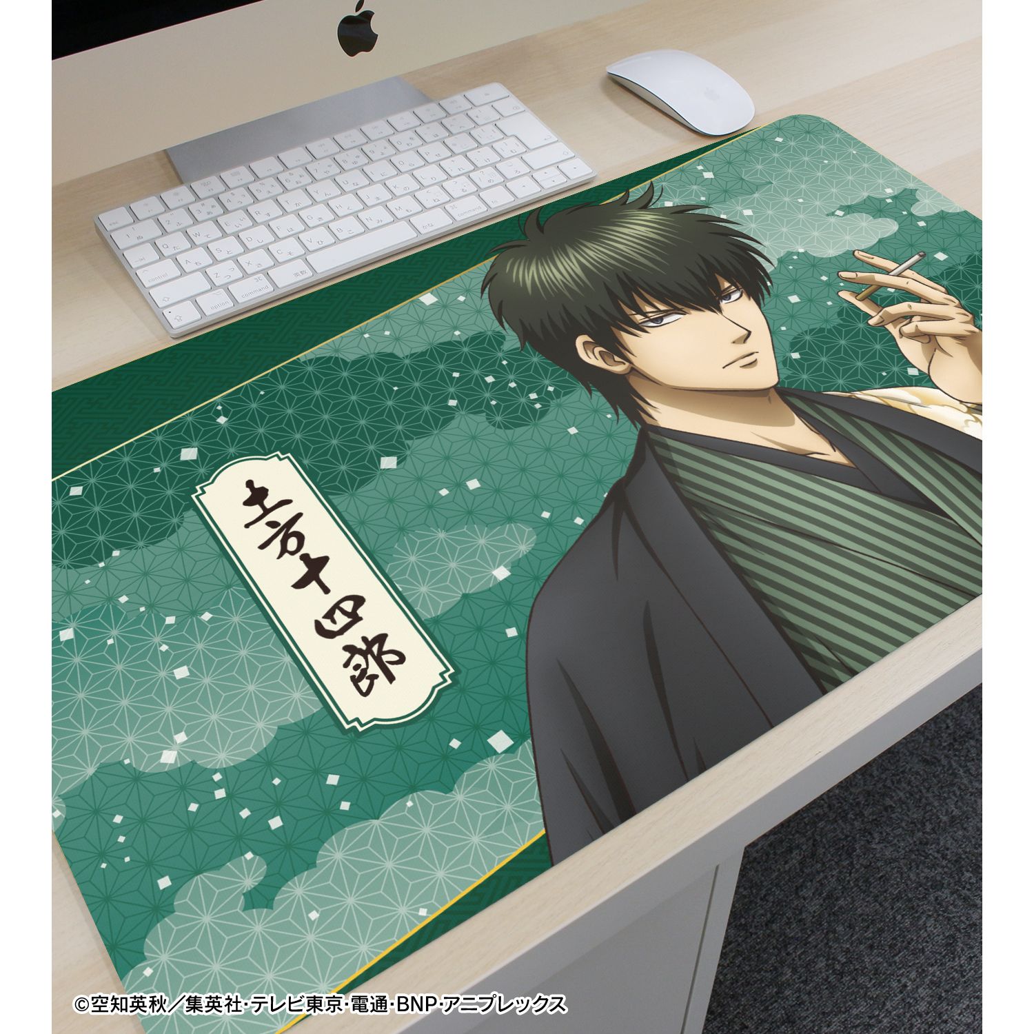 銀魂 描き下ろし 土方十四郎 片面花柄和装ver. マルチデスクマット 画像 3 | AniSmile