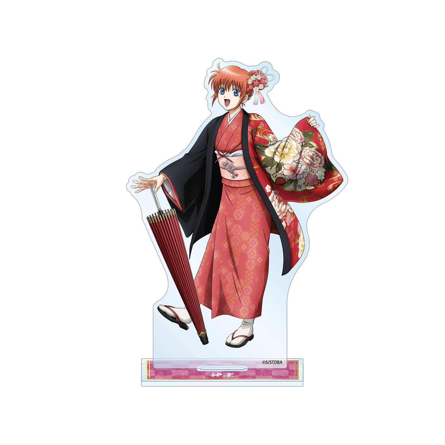 銀魂 描き下ろし 神楽 片面花柄和装ver. BIGアクリルスタンド - 公式商品画像 | AniSmile