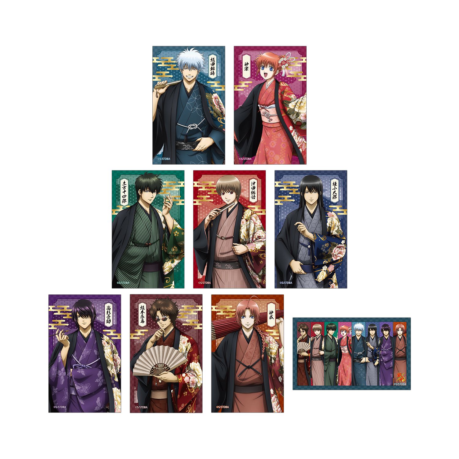 銀魂 描き下ろし 片面花柄和装ver. トレーディングコンパクトクリアシート(単位/単品) - 公式商品画像 | AniSmile