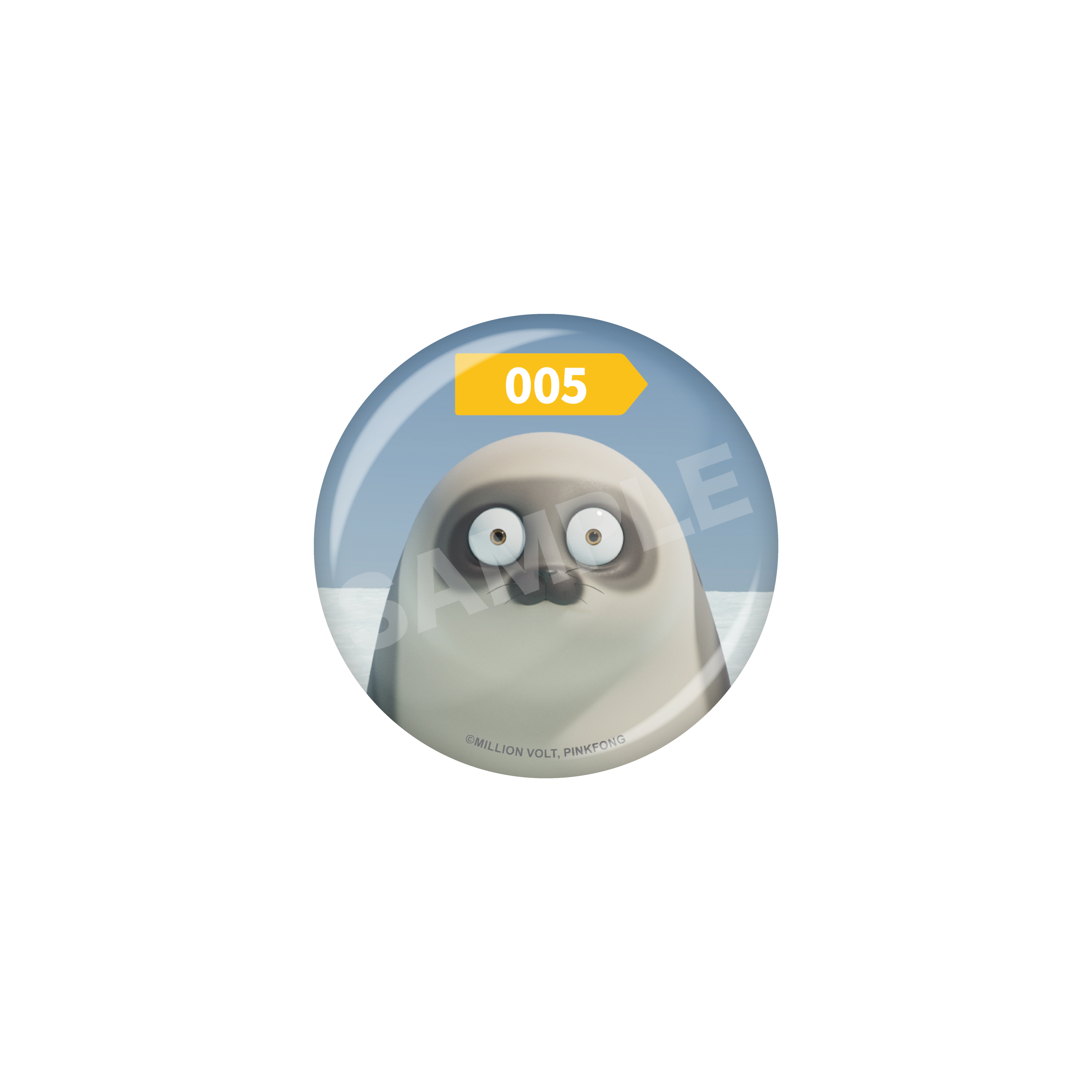 SEALOOK 缶バッジ /06 005ゴーグルザラシ 画像 3 | AniSmile