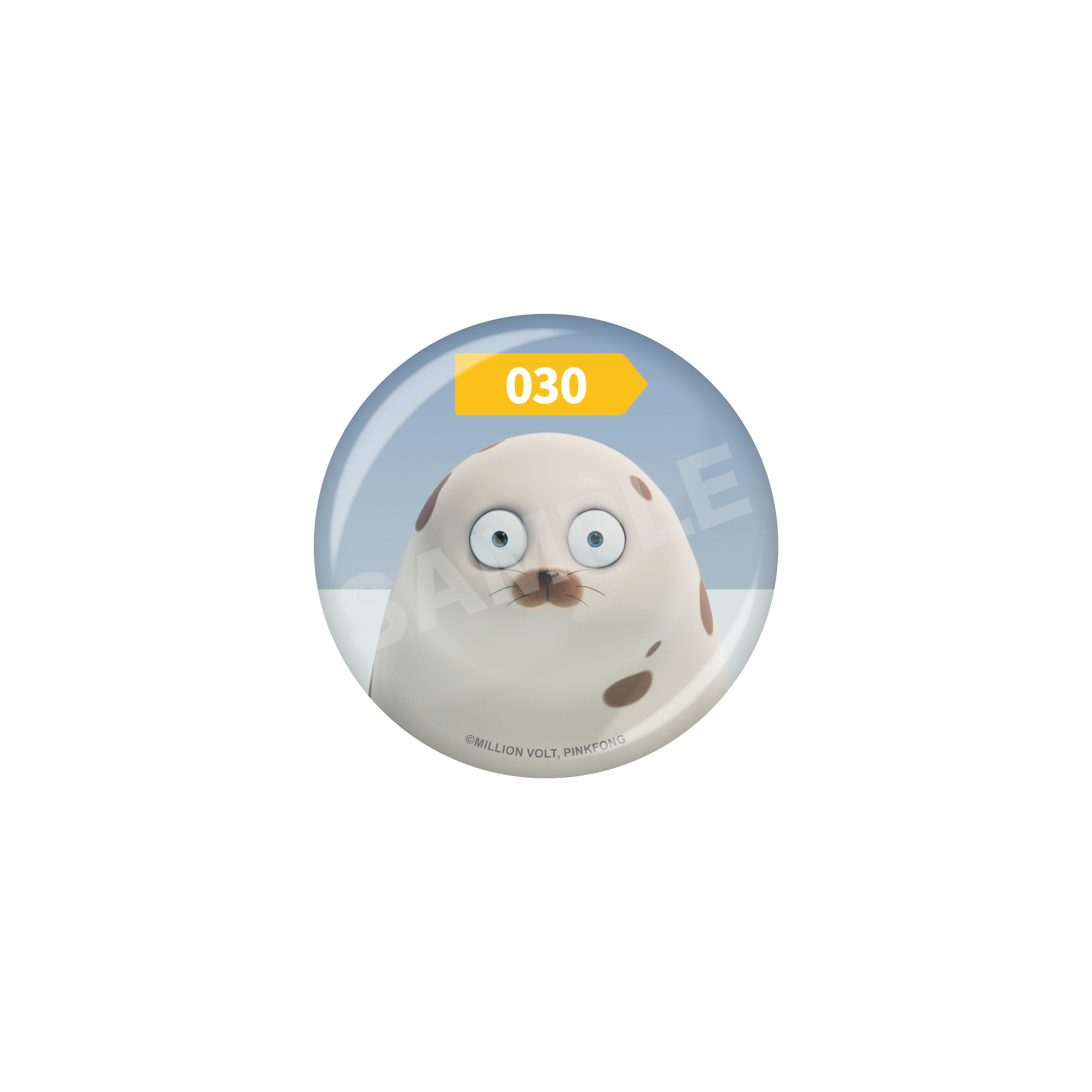 SEALOOK 缶バッジ /28 030クッキーザラシ 画像 3 | AniSmile