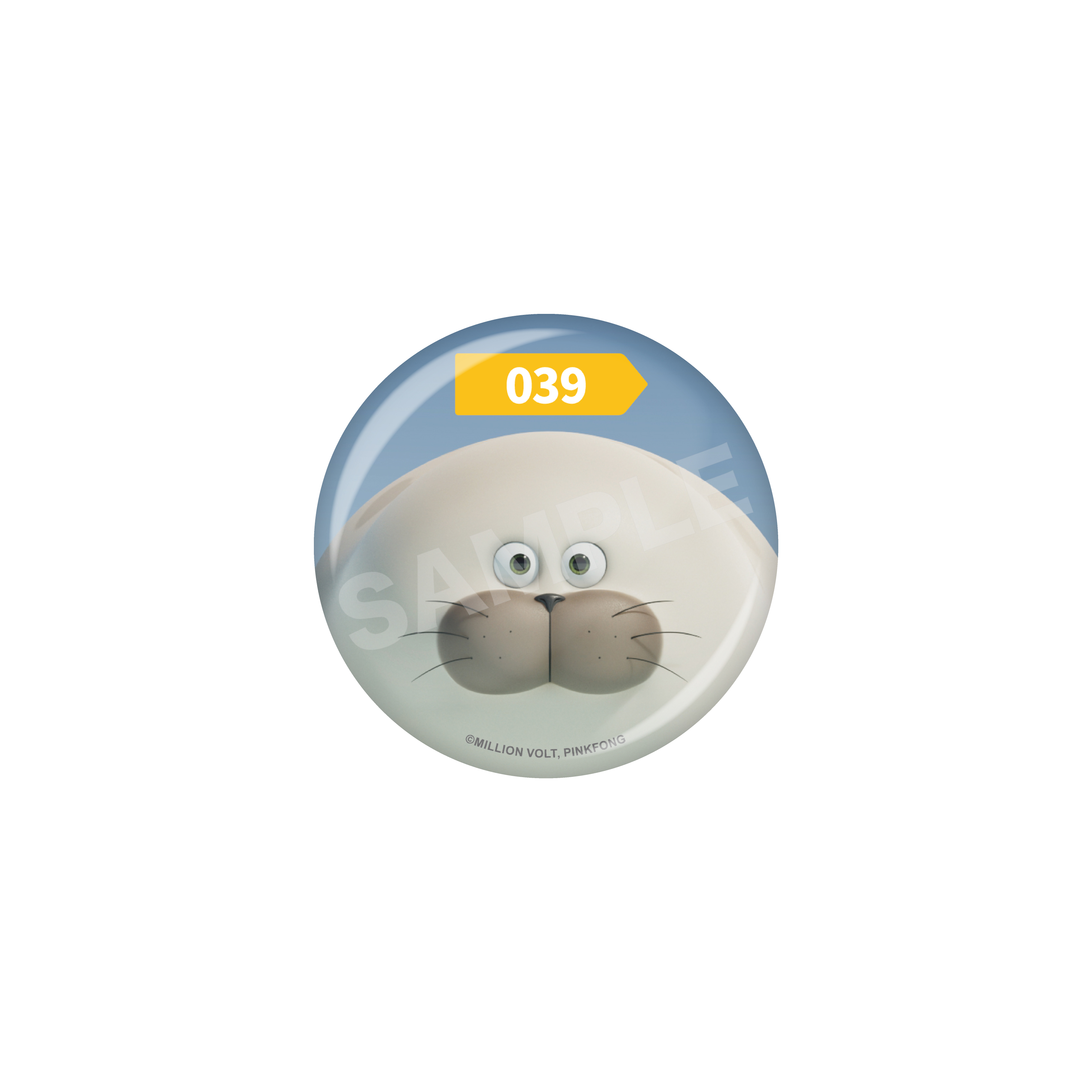 SEALOOK 缶バッジ /36 039ぽっちゃりドットザラシ 画像 3 | AniSmile